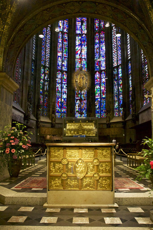 Aachen Cathedral with reliquaries