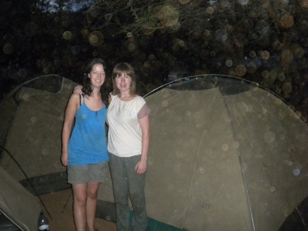 Me and Fi with our tent