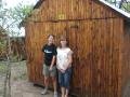 Us with our hut