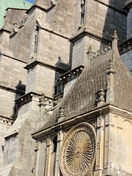 Chartes Cathedral rooftop detail