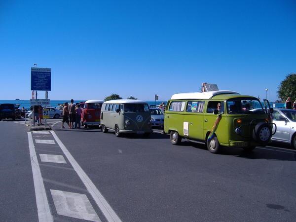 parade of camper vans!