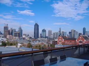Skyline of Melbourne from the roof