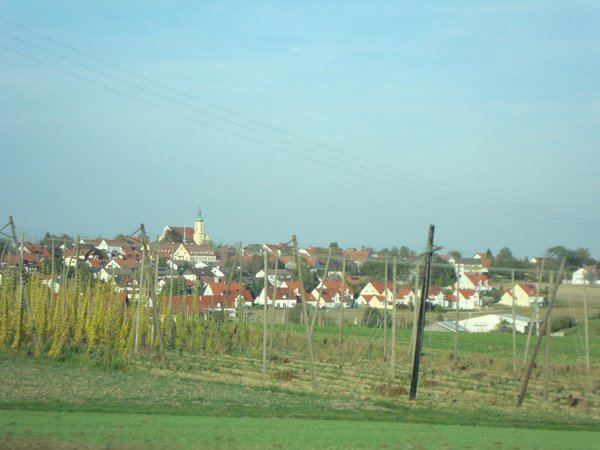 Village and vineyard