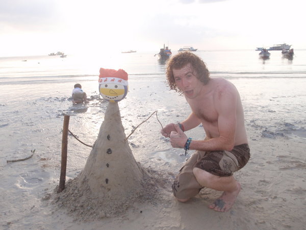 Sandy the snowman. Merry Christmas everyone!
