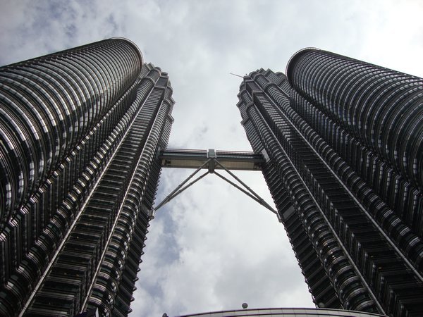 Petronas towers...on teh day they were closed to the public
