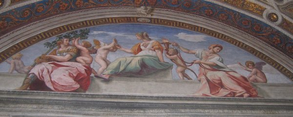 Raphael -Cardinal and Theological Virtues and the Law