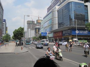 Typical downtown Changzhou street