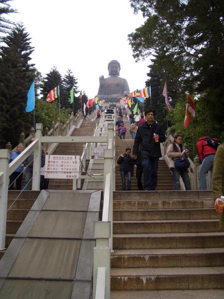 The steps to the Buddah