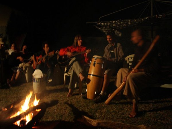 music at the campfire