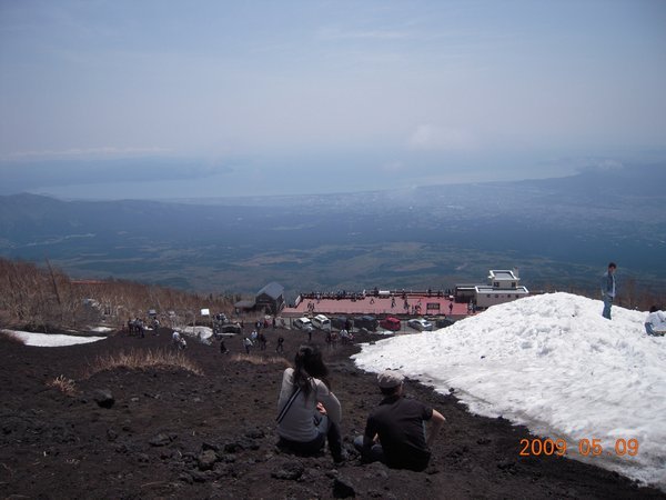 got there!!! on the top of fuji