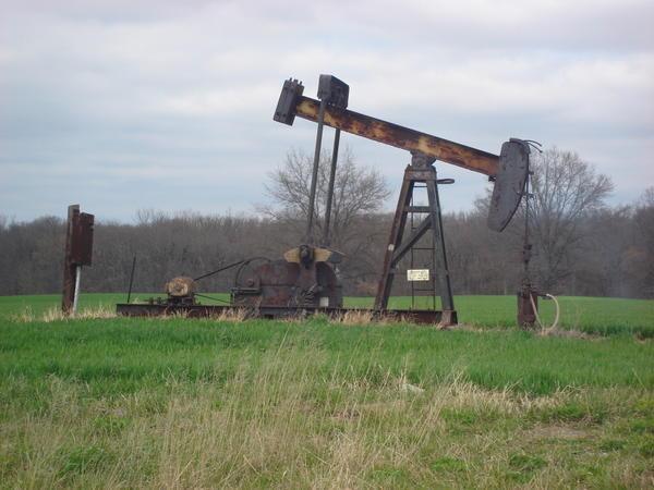 Old oil rig