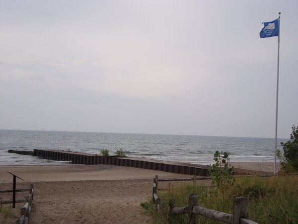 One of the many beaches along the Lake