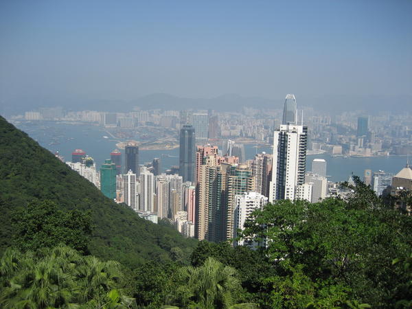 A view of Kowloon from Victoria Peak