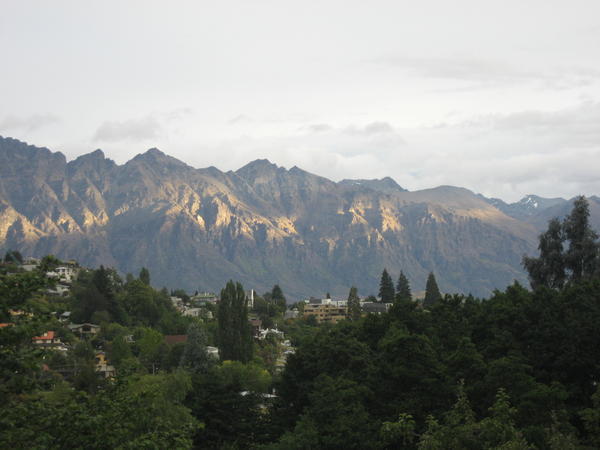 Sun catching The Remarkables