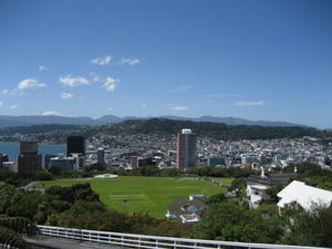 Looking down on Wellington 