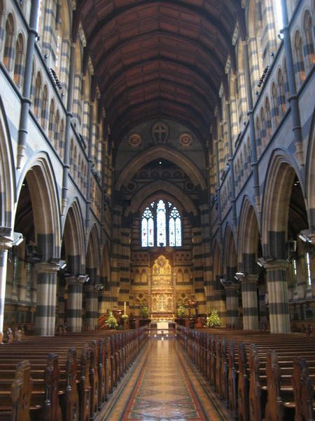 Inside Melbourne Cathedral