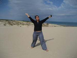 Enjoying the sand dunes