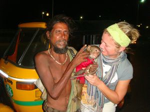 Monkey man in Chennai
