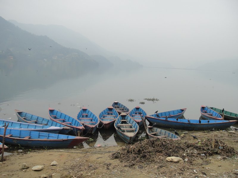 Pokhara in the mist