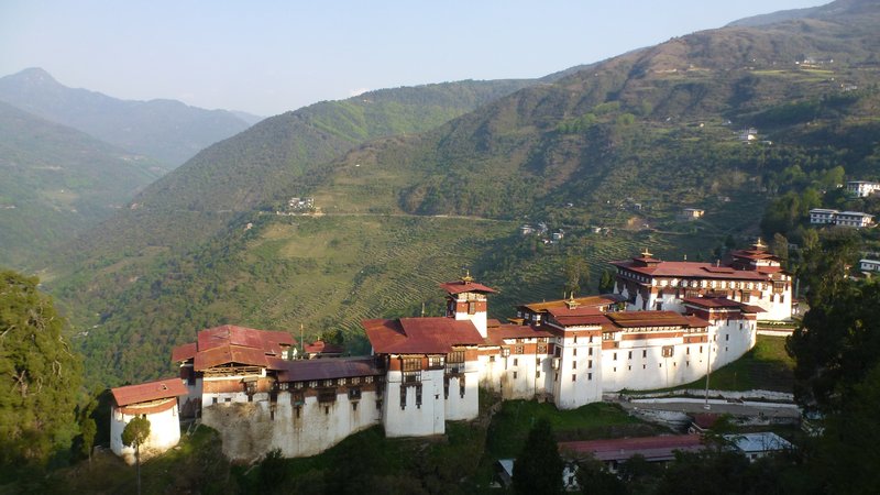 Dzong in Trongsa, Bhutan