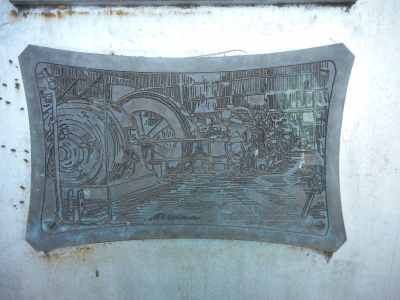 One of the Plaques from the Fly Wheel Sculpture