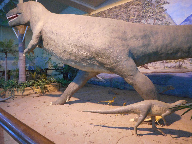 A Diorama of the Dinosaur Stampede