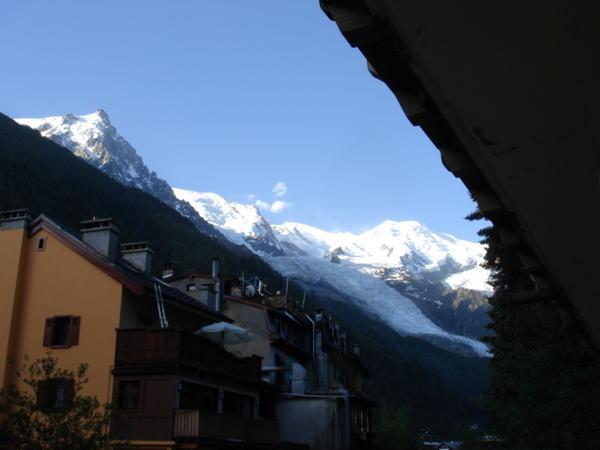 Mont Blanc from our apt