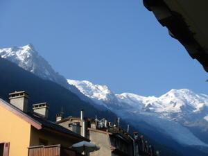 Mont Blanc from our apartment