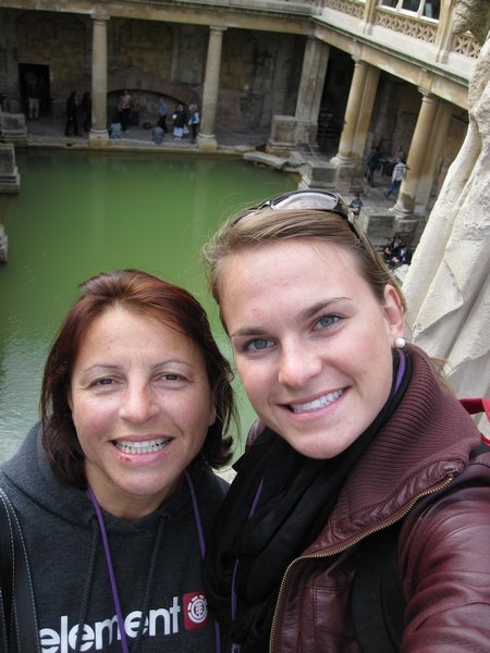Mommy & me at Roman Baths