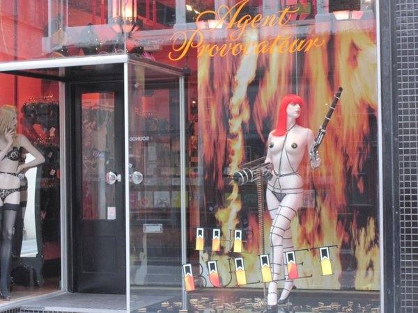 One of the many enticing adult shops in Soho