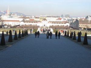 View of grounds Belvedere Palace