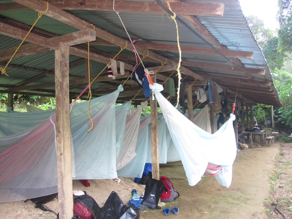 First camp sleeping quarters