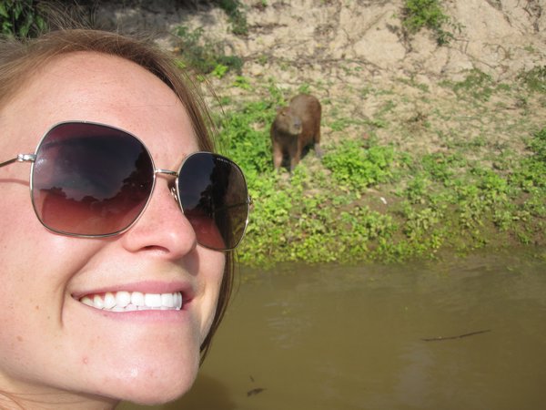 Me and a capibara