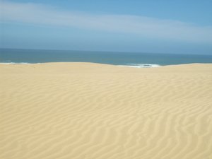 The seemingly unending sand dunes