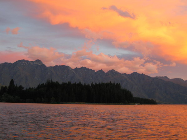 Sunset over The Incredibles Mountain Range