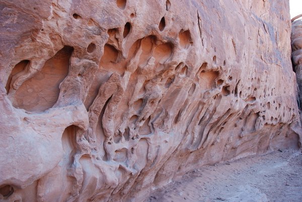 eroded rock face