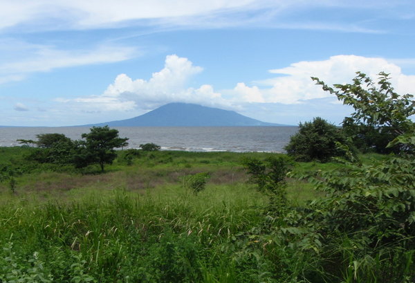Lake Nicaragua with volcanic islands