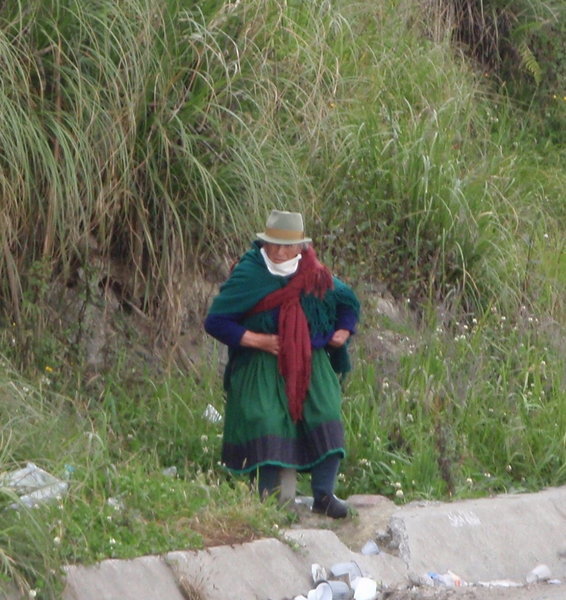 locals on the roadside
