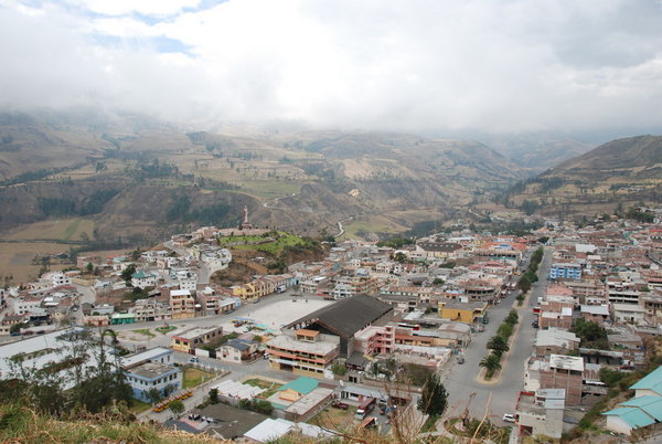 typical, colourful, Ecuadorian town