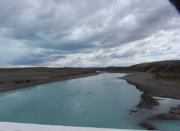 typical milky glacial river