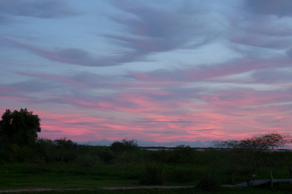 sunset on Christmas day