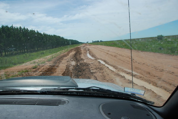 the road out - we were on this for 3 hours