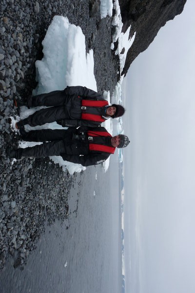 standing on the continent of Antarctica