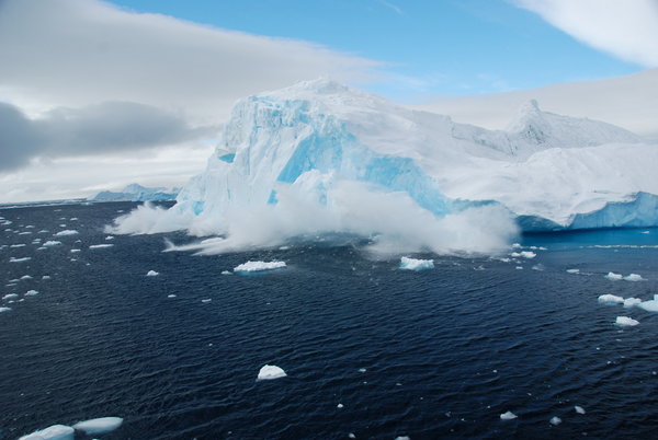 a calving iceberg