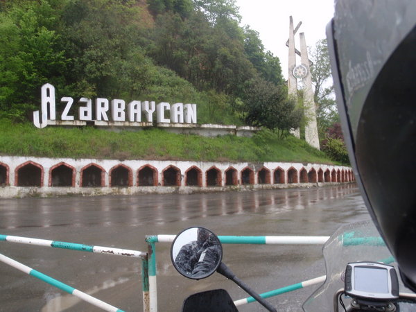 a soggy entry into Azerbaijan