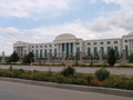 Ashgabat - the avenues leaving town are lined with white marble buildings