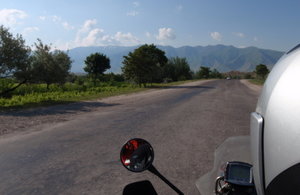 heading towards the Zerafshan Mountains 