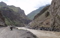 a 'road' on the Tajik side - a donkey track on the Afghan side