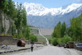 a typical village complete with dry stone walls and mountain views