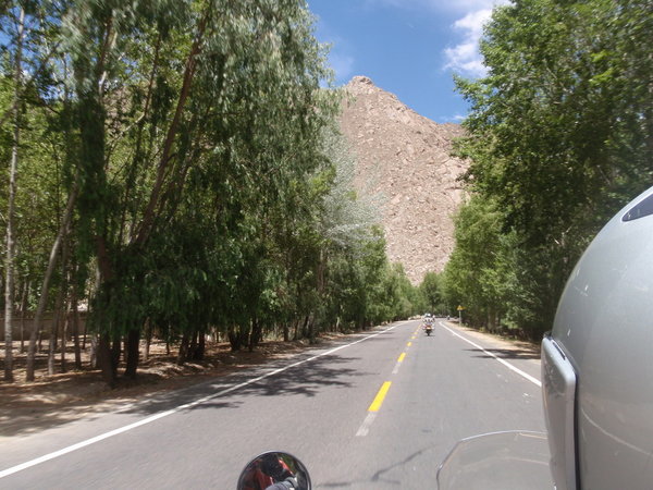 or with avenues of towering trees - this is not how Tibet is supposed to look!!